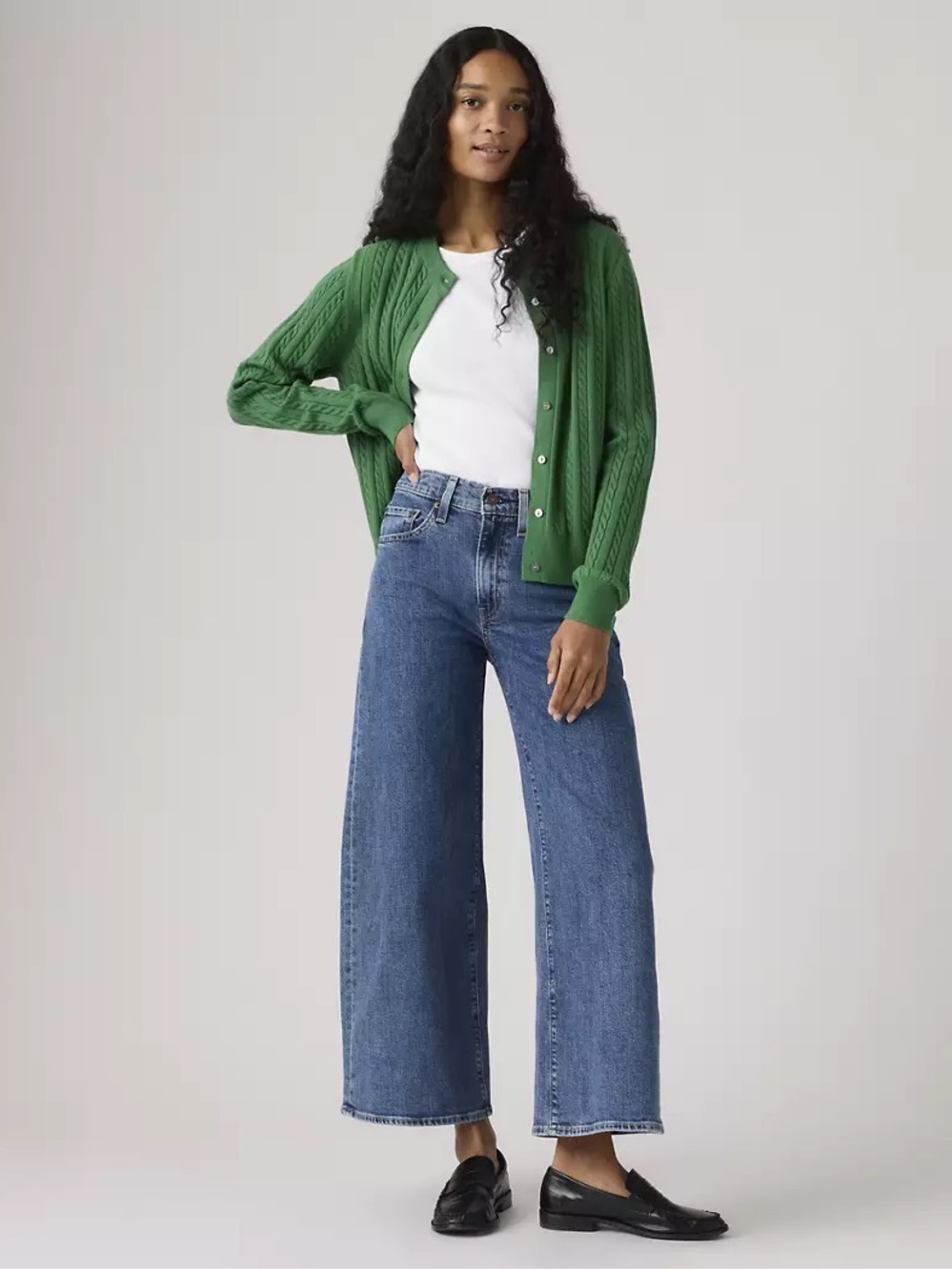 Levi's Women's High Waist Wide Leg Jeans 27 Blue Denim